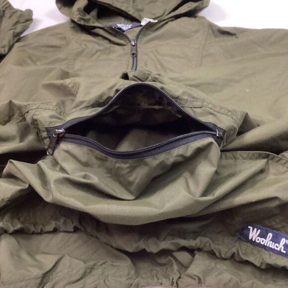 Vintage Woolrich Anorak Jacket - Women's Sz XL - Olive Green - Pull-Over - E314 - Picture 7 of 14